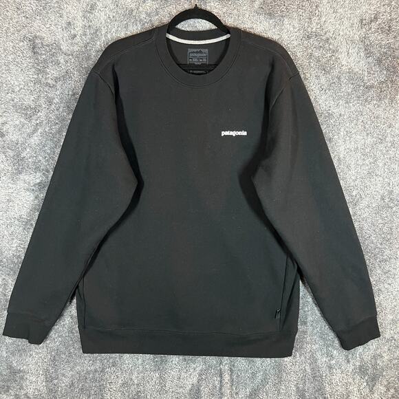 Patagonia Other - Patagonia Black Crew Sweatshirt with Chest Logo